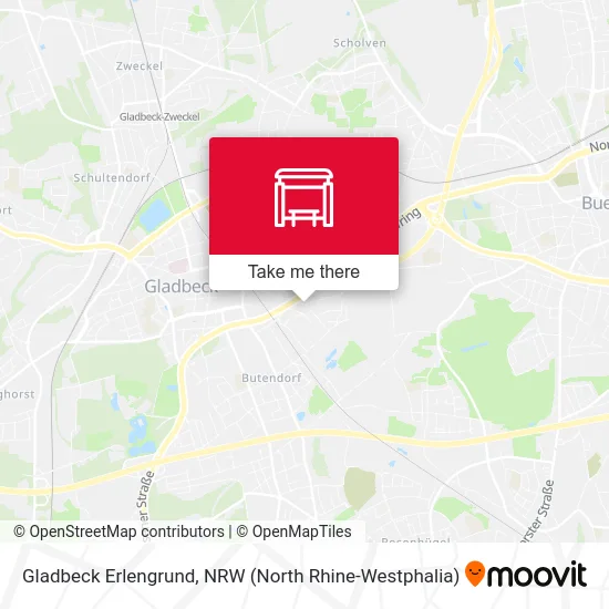 Gladbeck Erlengrund map