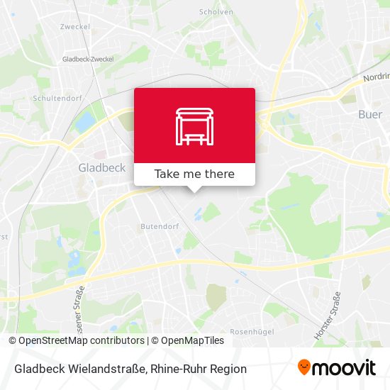 Gladbeck Wielandstraße map