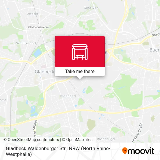 Карта Gladbeck Waldenburger Str.