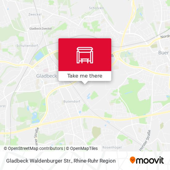 Gladbeck Waldenburger Str. map