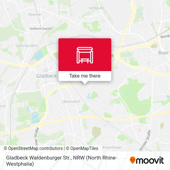 Gladbeck Waldenburger Str. map