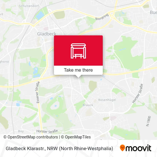 Карта Gladbeck Klarastr.