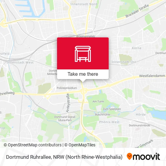 Карта Dortmund Ruhrallee