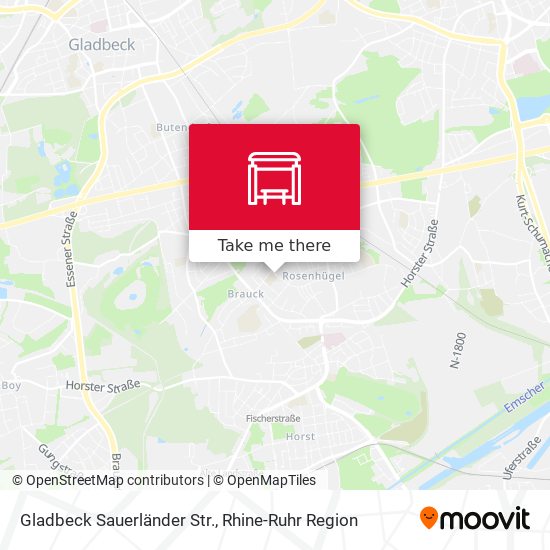 Gladbeck Sauerländer Str. map