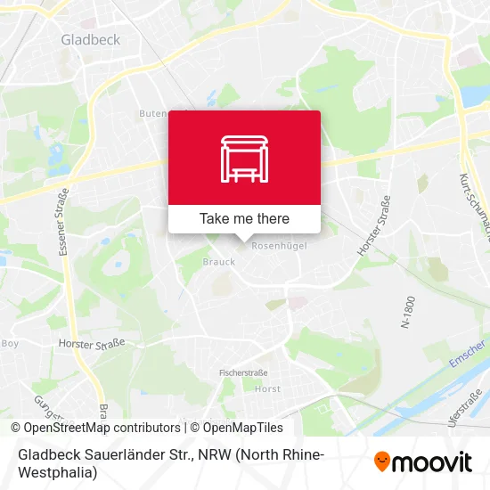 Карта Gladbeck Sauerländer Str.