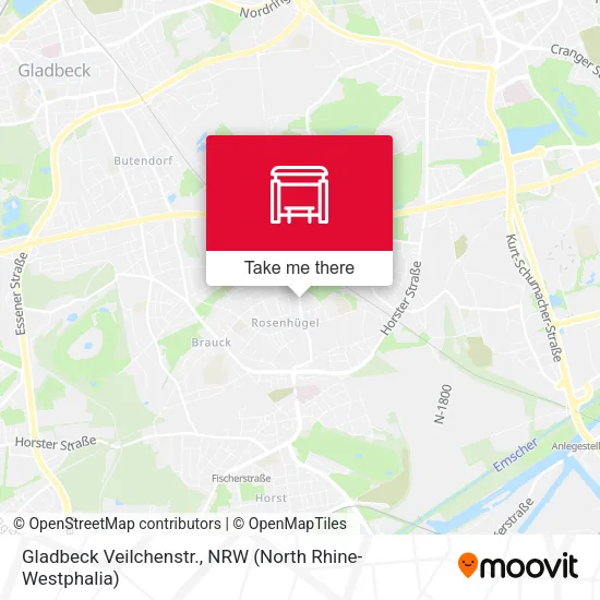 Карта Gladbeck Veilchenstr.