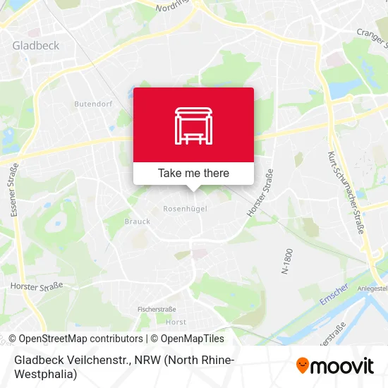 Карта Gladbeck Veilchenstr.