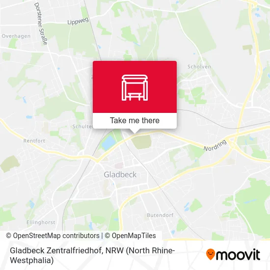 Gladbeck Zentralfriedhof map