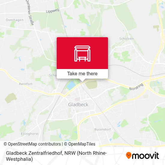 Gladbeck Zentralfriedhof map