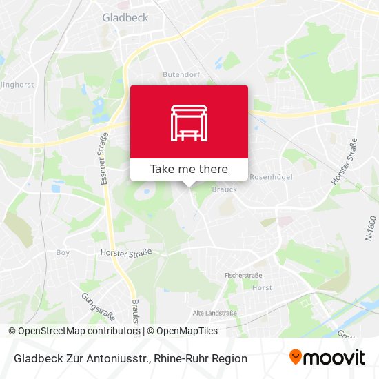 Gladbeck Zur Antoniusstr. map