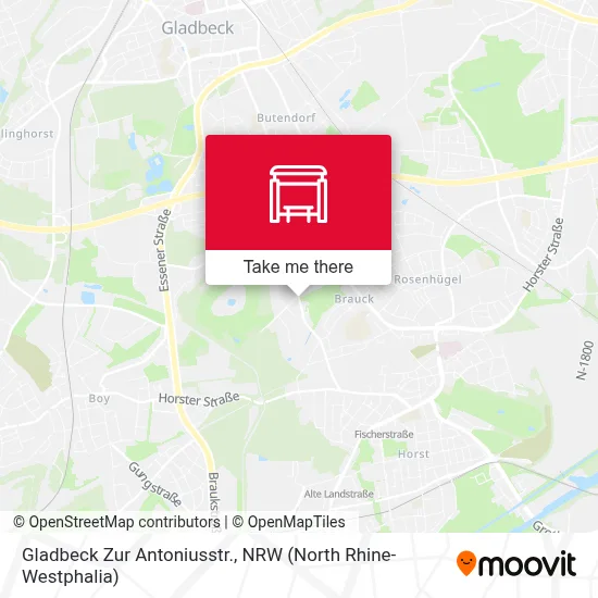 Gladbeck Zur Antoniusstr. map
