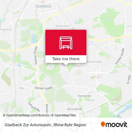 Gladbeck Zur Antoniusstr. map