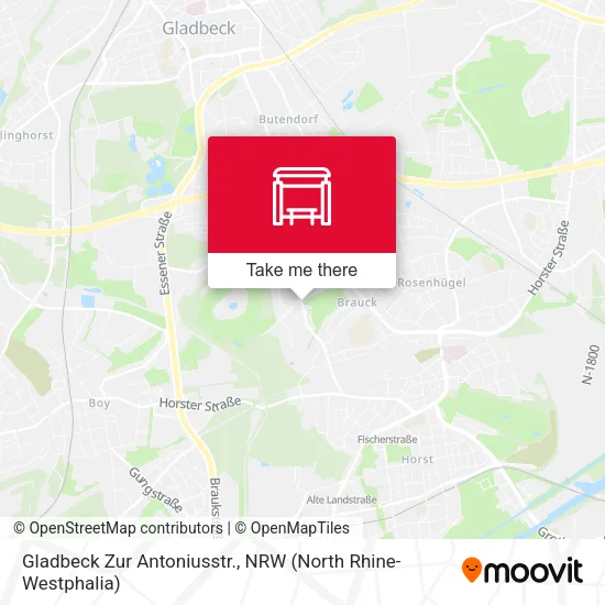 Карта Gladbeck Zur Antoniusstr.