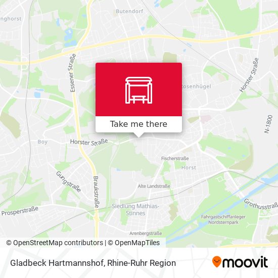 Gladbeck Hartmannshof map
