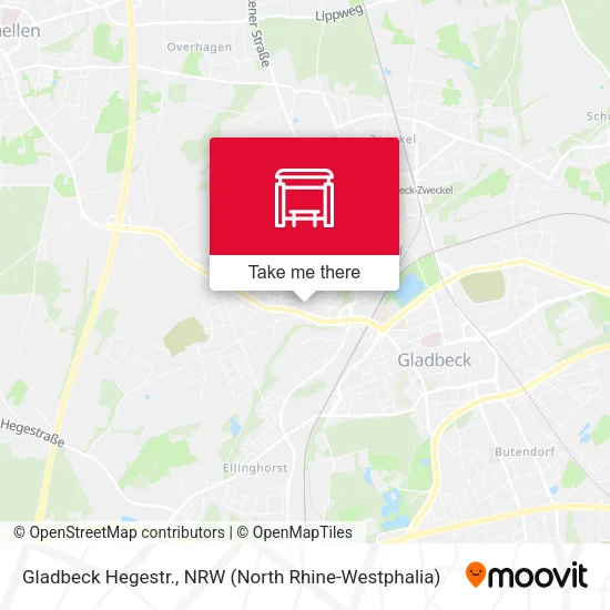 Карта Gladbeck Hegestr.