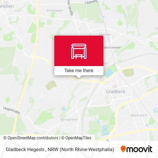 Карта Gladbeck Hegestr.