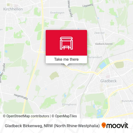 Gladbeck Birkenweg map