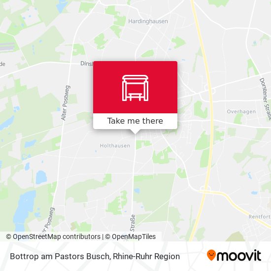 Bottrop am Pastors Busch map