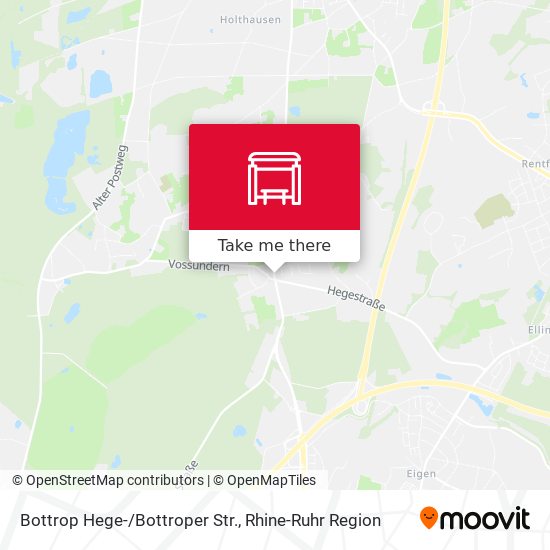 Bottrop Hege-/Bottroper Str. map