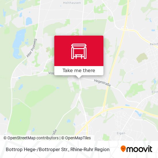 Bottrop Hege-/Bottroper Str. map