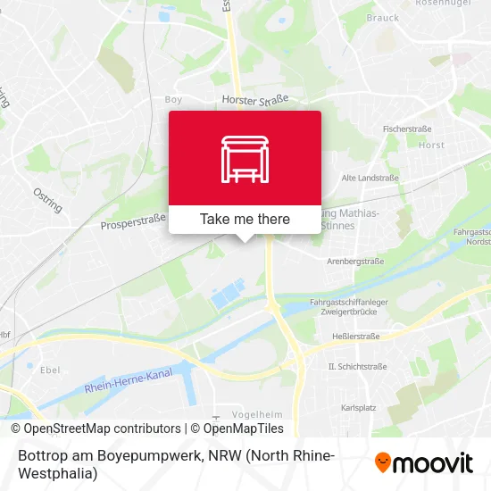 Карта Bottrop am Boyepumpwerk