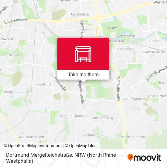 Карта Dortmund Mergelteichstraße