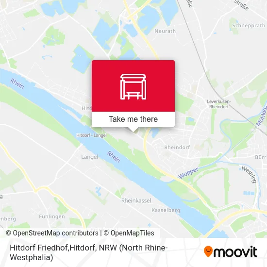 Hitdorf Friedhof,Hitdorf map