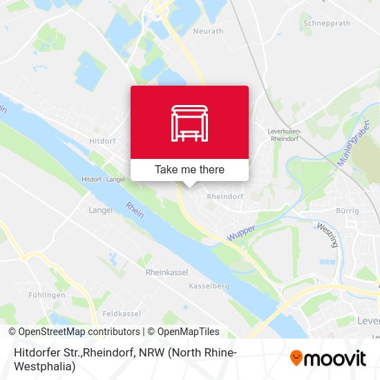 Hitdorfer Str.,Rheindorf map