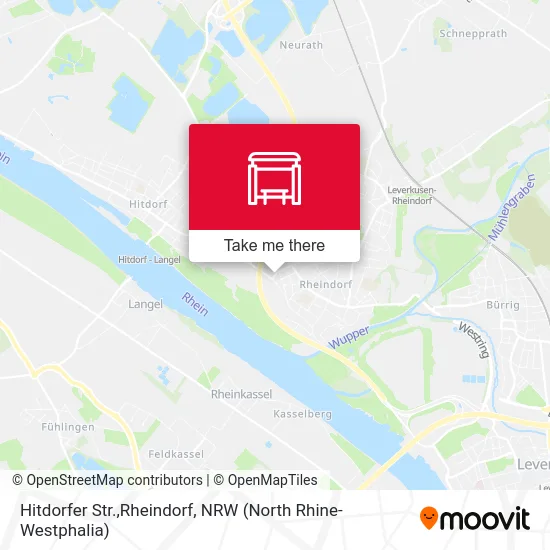 Карта Hitdorfer Str.,Rheindorf