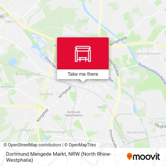 Карта Dortmund Mengede Markt