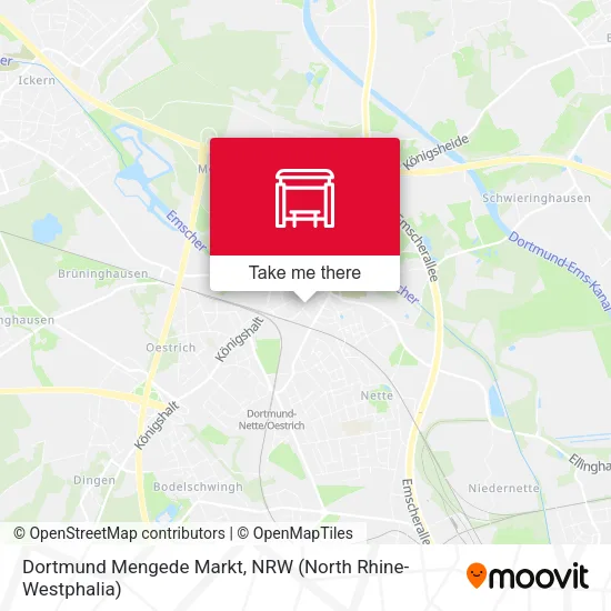 Карта Dortmund Mengede Markt
