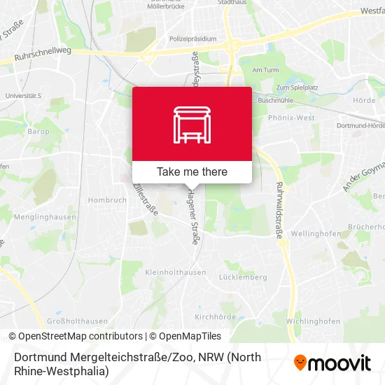 Карта Dortmund Mergelteichstraße/Zoo