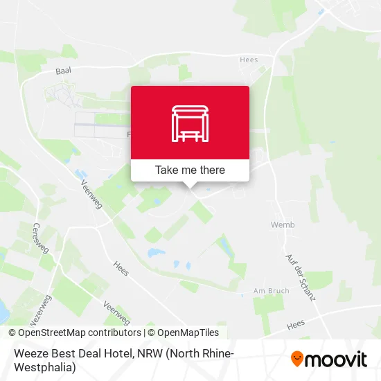 Карта Weeze Best Deal Hotel