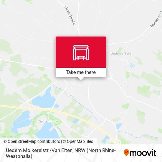 Карта Uedem Molkereistr./Van Elten