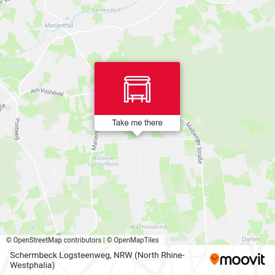 Карта Schermbeck Logsteenweg