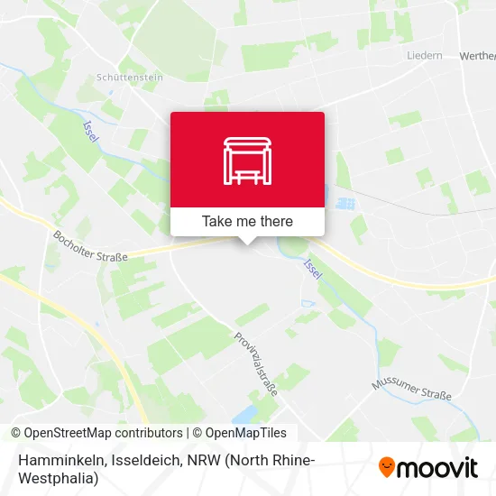 Карта Hamminkeln, Isseldeich