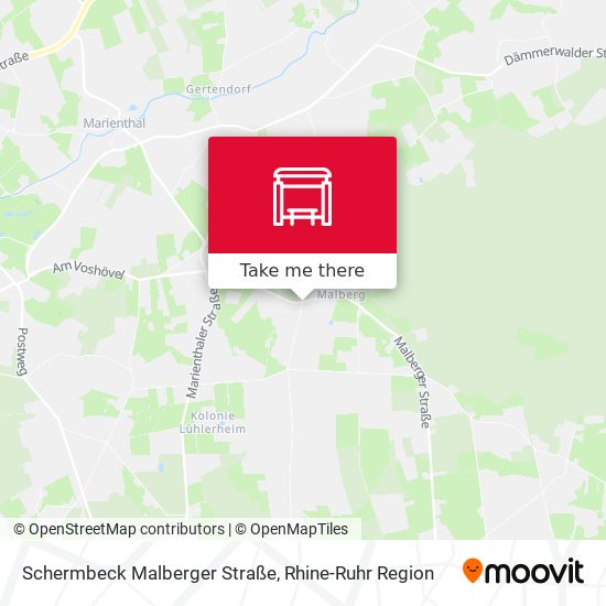 Schermbeck Malberger Straße map