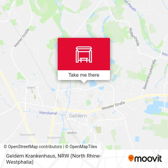 Geldern Krankenhaus map