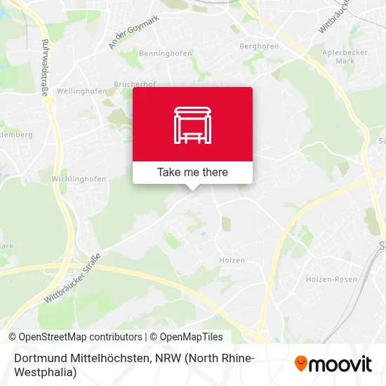 Dortmund Mittelhöchsten map