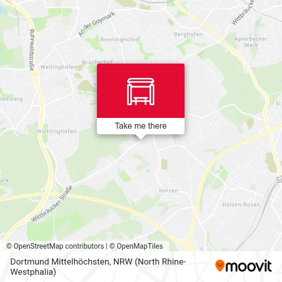 Dortmund Mittelhöchsten map