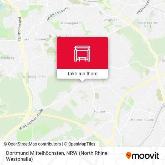 Dortmund Mittelhöchsten map