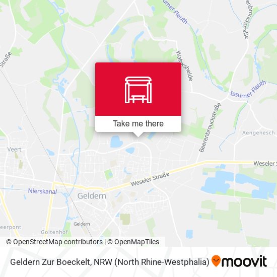 Карта Geldern Zur Boeckelt
