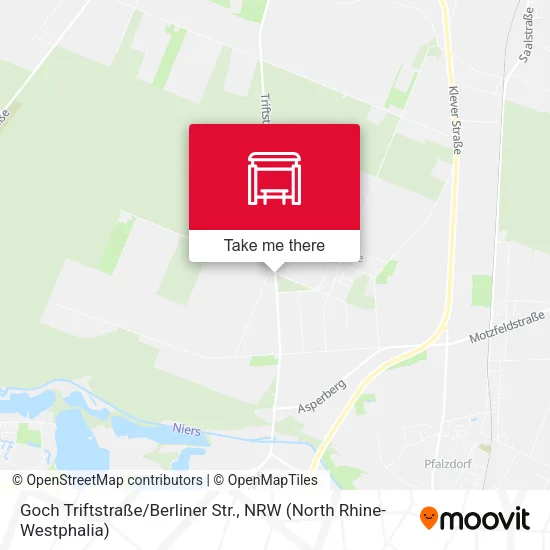 Карта Goch Triftstraße/Berliner Str.