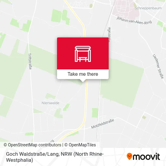 Карта Goch Waldstraße/Lang