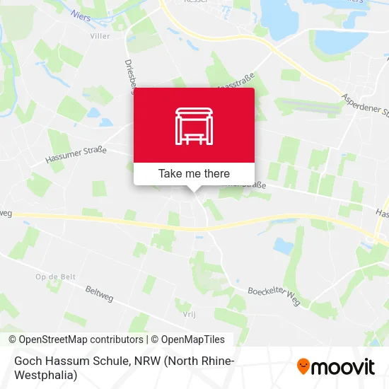 Карта Goch Hassum Schule