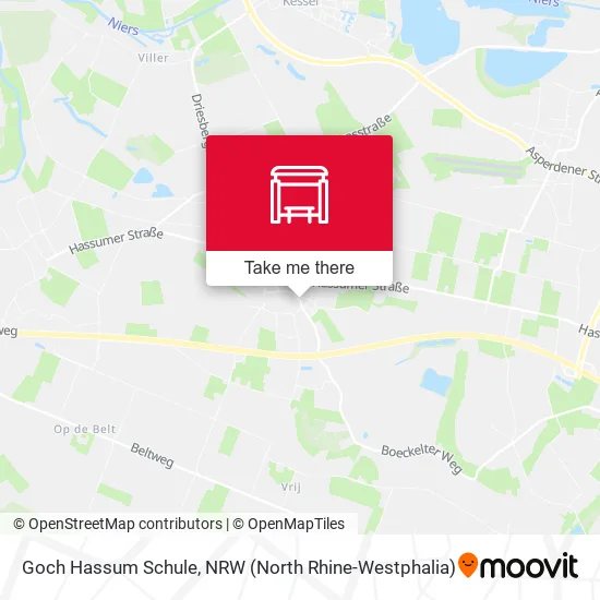 Карта Goch Hassum Schule