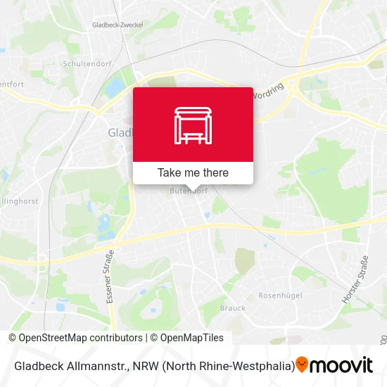 Карта Gladbeck Allmannstr.
