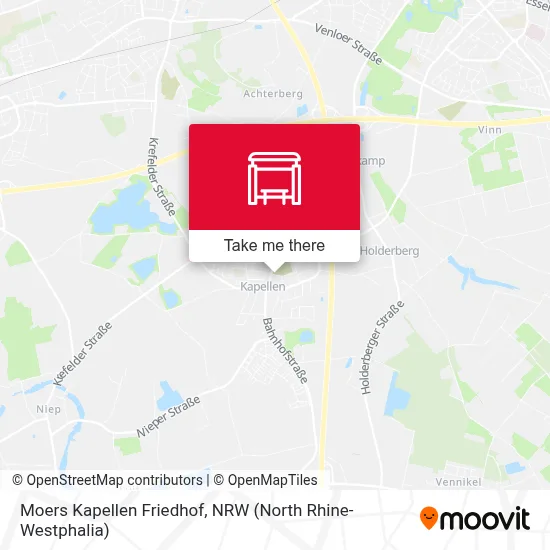 Moers Kapellen Friedhof map