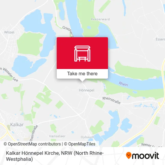 Карта Kalkar Hönnepel Kirche