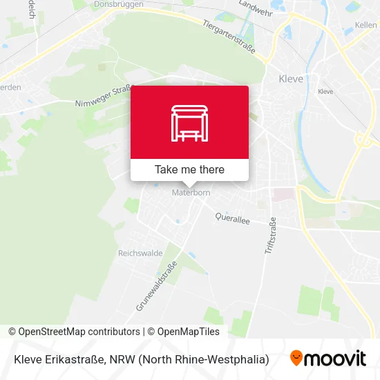 Карта Kleve Erikastraße